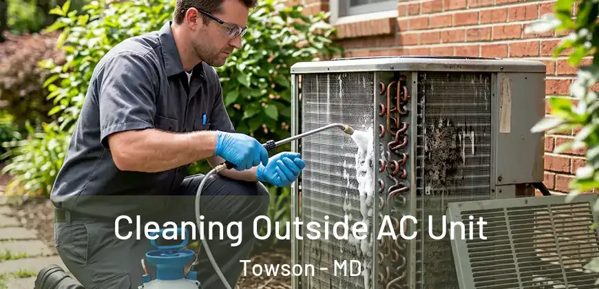 Cleaning Outside AC Unit Towson - MD