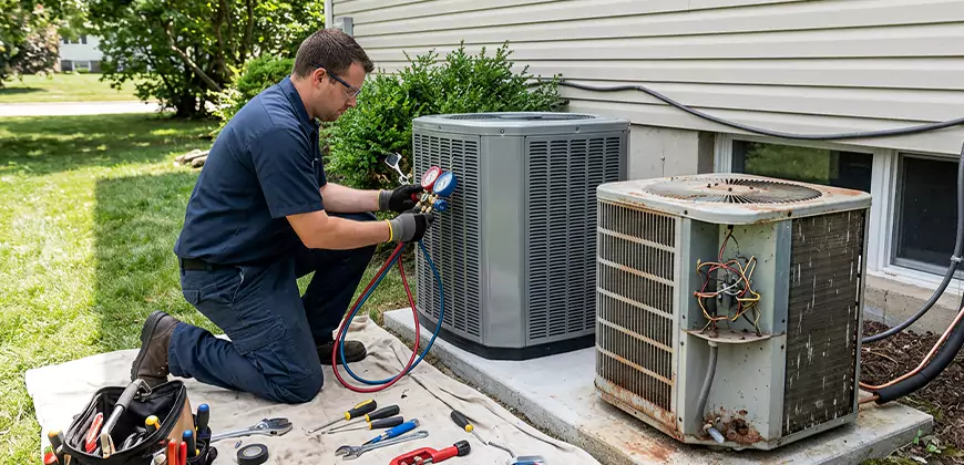 Seasonal AC Checkup in Towson