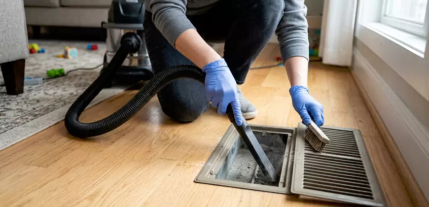 Ducted Heating Filter Cleaning in Towson